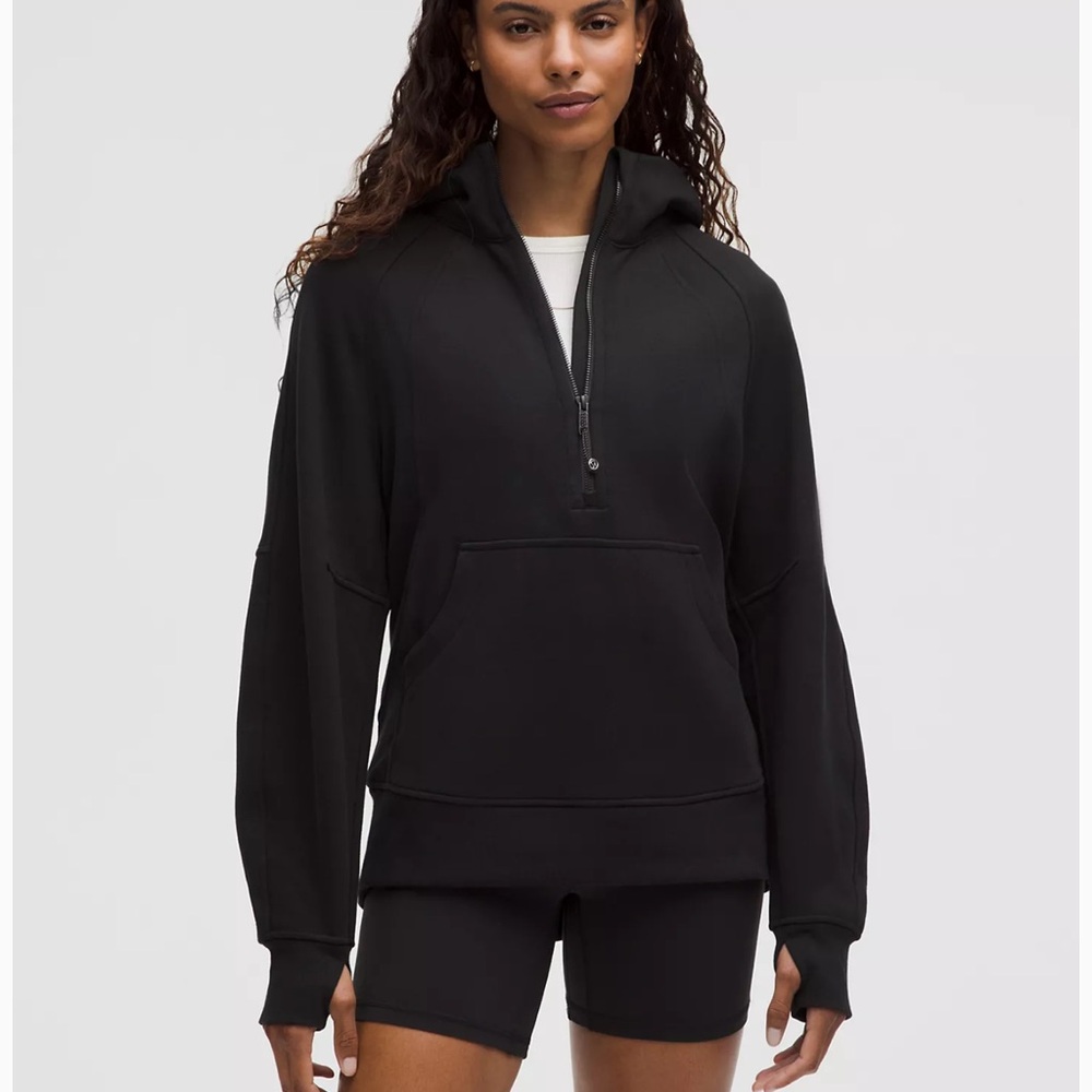 Scuba Oversized Funnel-Neck Half Zip
Long